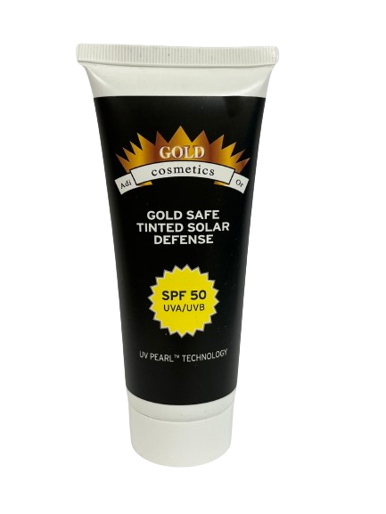 Sun Block Gold Safe Tinted Solar Defense UV Pearl