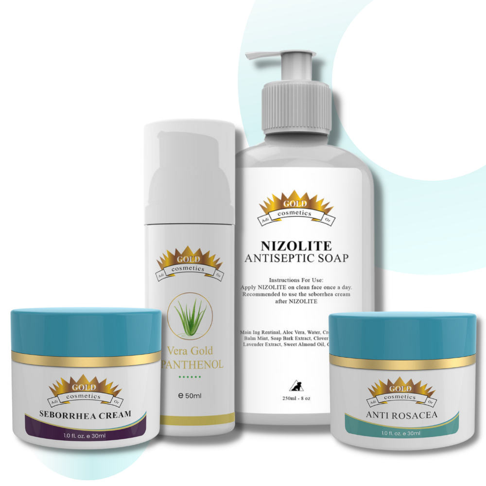 Gold Cosmetics | Seborrhea & Rosacea Kit - Gold Cosmetics & Skin Care