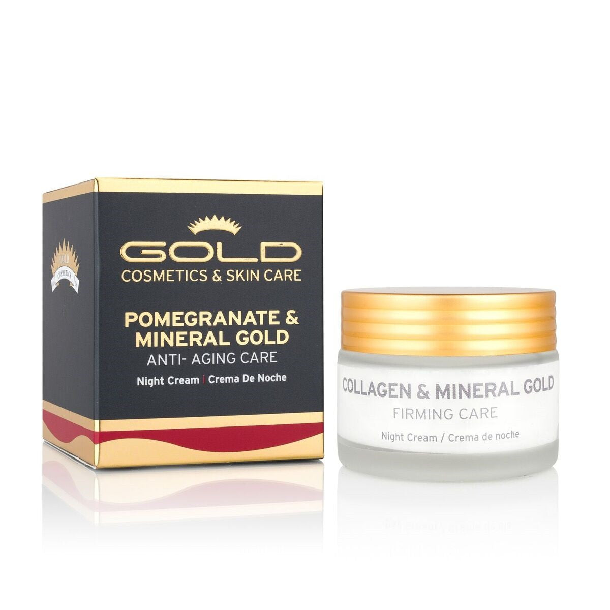 Pomegranate & Mineral Gold Night Cream - Gold Cosmetics & Skin Care