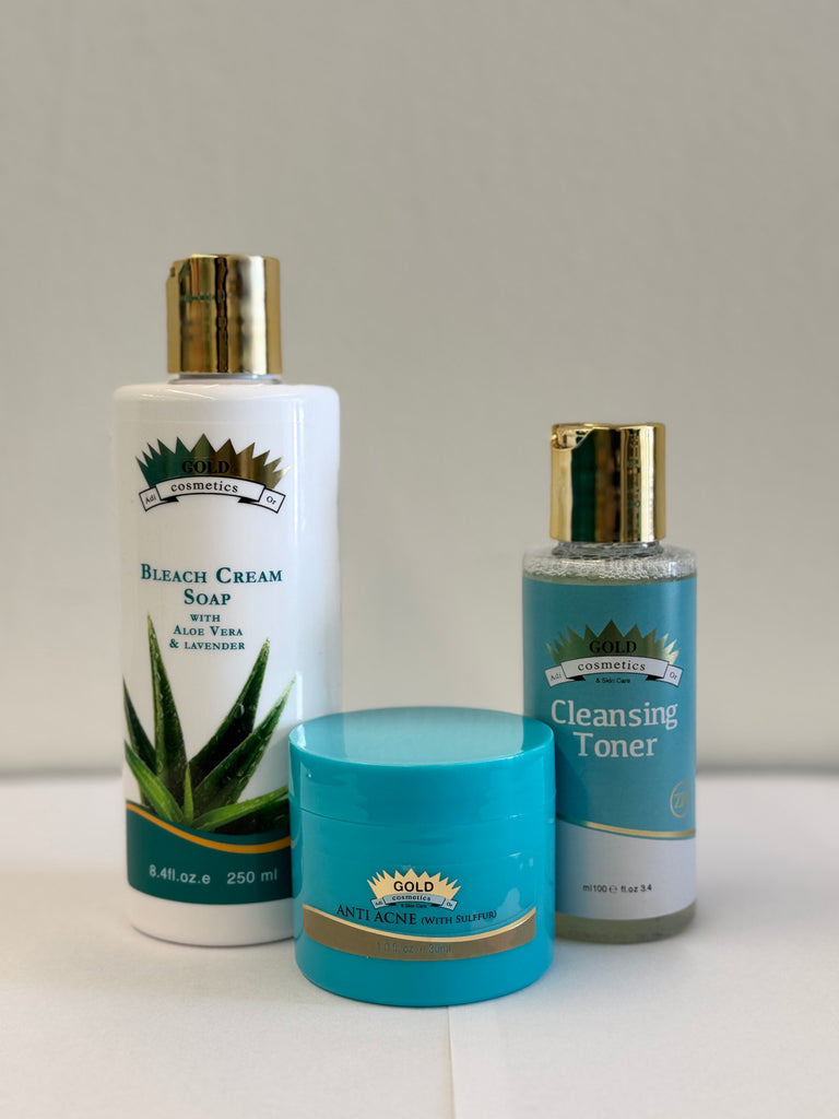 Gold Cosmetics | The Ultimate Acne Kit For Glowing Skin