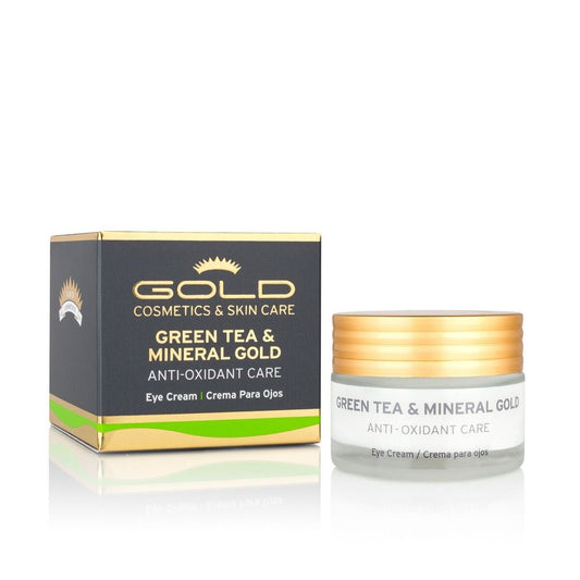 GREEN TEA & MINERAL GOLD EYE CREAM - Gold Cosmetics & Skin Care