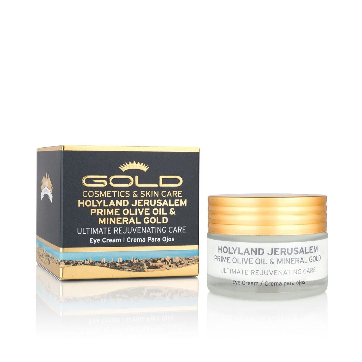 HOLYLAND JERUSALEM PRIME OLIVE OIL & MINERAL GOLD EYE CREAM - Gold Cosmetics & Skin Care